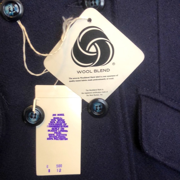 Vintage Wool Blend Size 12 Girls Pea Coat - Picture 5 of 9